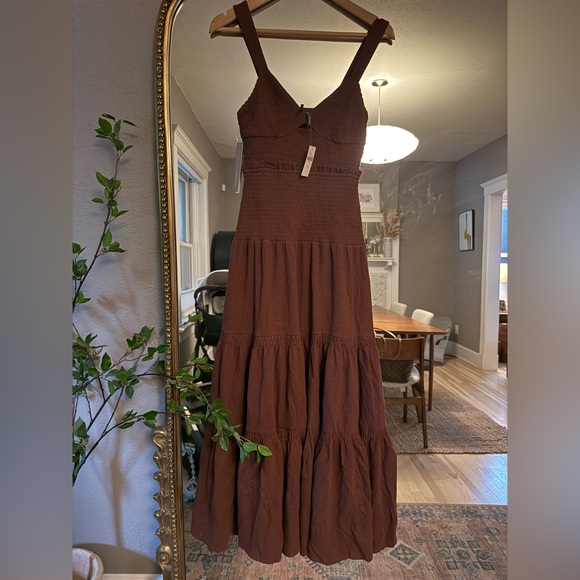 Anthropologie Dresses & Skirts - Anthropologie Tiered Maxi Dress | Wine |NWT | XS